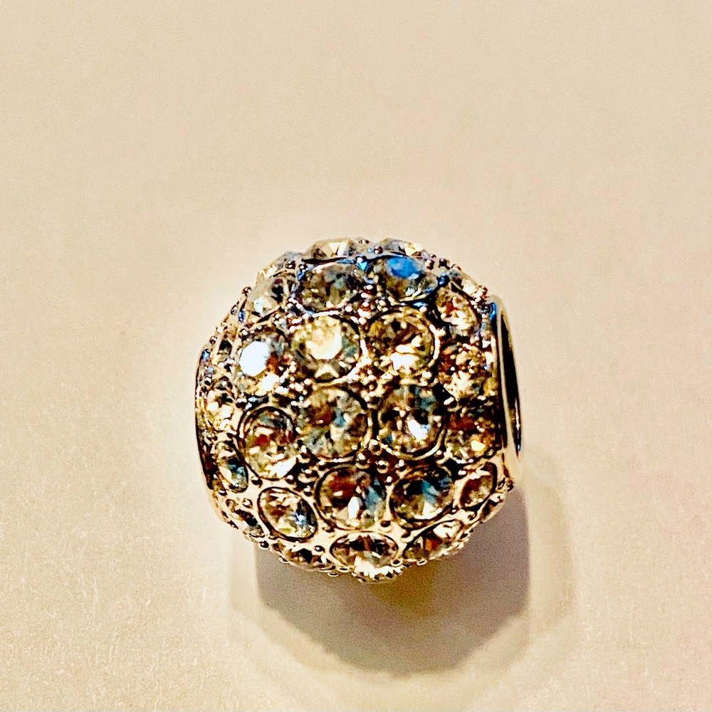 Touchstone Crystal Pave ball pendant enhancer